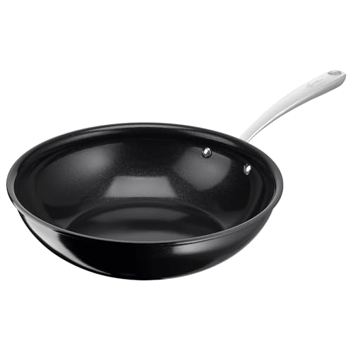 Lagostina Desideria, Wok Anti-adhésif 28 cm avec revêtement en titane anti-rayures, cuisson rapide et uniforme, technologie Thermo-Signal, convient à tous...