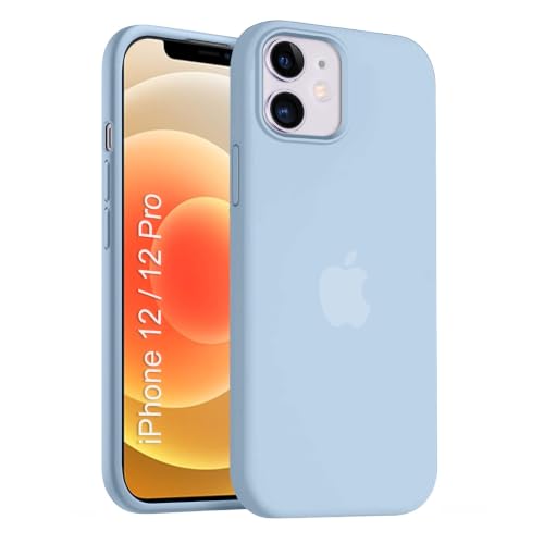 SNAPWAVE iPhone 12/12 Pro Silicone Back Case - Mist Blue - Image 2