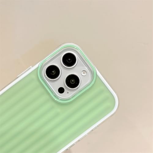 Coque translucide pour iPhone 12 Pro arrière mat antichoc et anti-traces vert clair