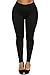 Women's Plus Size Basic Leggings 1X/2X Black