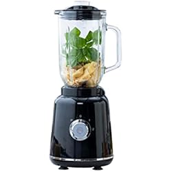 Licuadora Masterchef MasterChef Batidora de Vaso, Licuadora para Verduras y Frutas, Zumos, Batidos, Sopa y mas, Smoothie Blender, Jarra Cristal, Capacidad de 1L, 400W