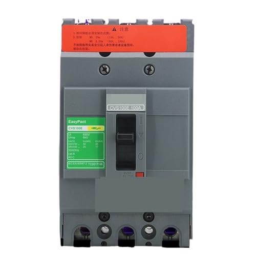 Disjoncteur à boîtier moulé CVS100E TM100D 3P tripolaire 100A pour tableau électrique triphasé