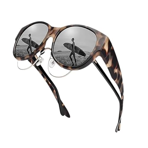 Filterseed Sunglasses Women, Belladora Fit Over Polarized UV400 Protection Trendy Round Cat-eye Sunglasses