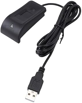 Sanpyl USB Fingerprint Reader, 360 Degree Touch Biometric Fingerprint for PC Laptop, Touch Speedy Matching Biometric for Wins 10 11