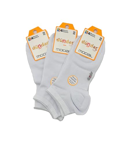 Generic Modal Fabric Soft Washed Scented No Show Socks, White, For Woman, 3 of Pack, 6-9, White/Orange