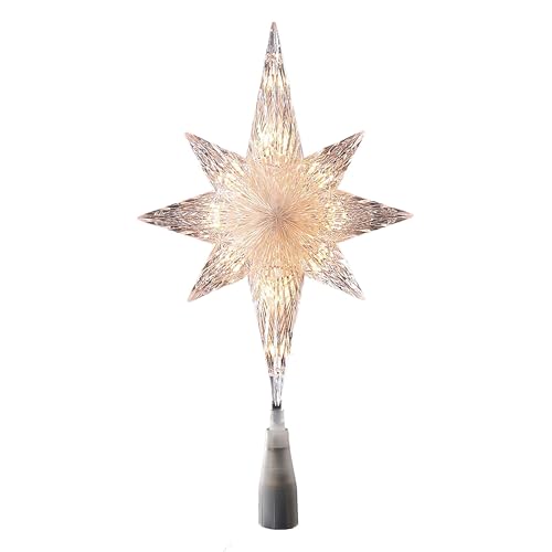 Kurt S. Adler UL1941C 10 Light Indoor 11-Inch Bethlehem Star Treetop