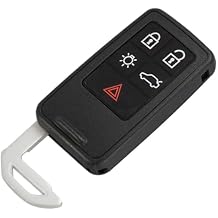 5 Button Smart Car Key Shell Case Bay Fob for Volvo S60 V60 S80 XC70 XC60 V70 2008-2017 Car Remote Accessories with Blade