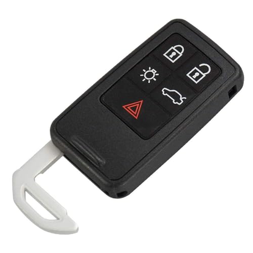5 Botones Smart Car Key Shell Case Cove Fob para Volvo S60 V60 S80 XC70 XC60 V70 2008-2017 Car Accessories Insert Blade