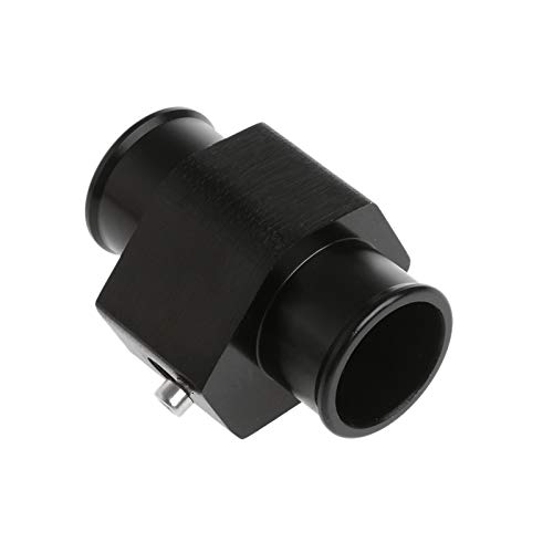Black Aluminum Water Temp Meter Temperature Gauge Joint Pipe Radiator Sensor Adaptor Attachment Hose Clamps 40Mm #TOP2