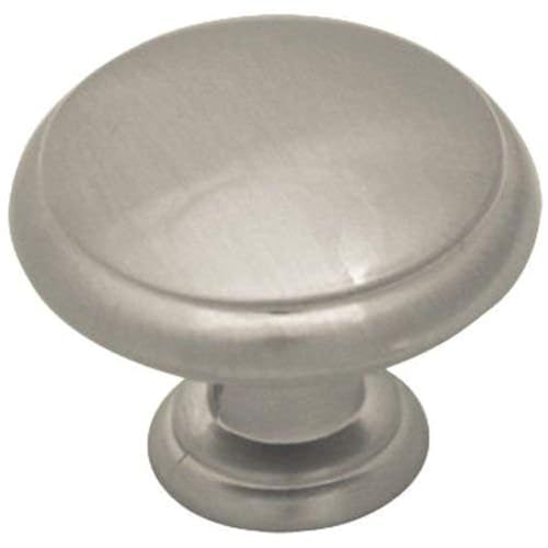 Cosmas 25 Pack 5422SN Satin Nickel Cabinet Hardware Mushroom Knob - 1-3/16