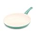 GreenLife Soft Grip 12" Ceramic Non-Stick Open Frypan, Turquoise - CW000524-002
