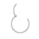 Body CAC Piercing de titanio para la nariz, 22 G, 20 G, 18 G, 16 G, 14 G, chapado en oro, Metal