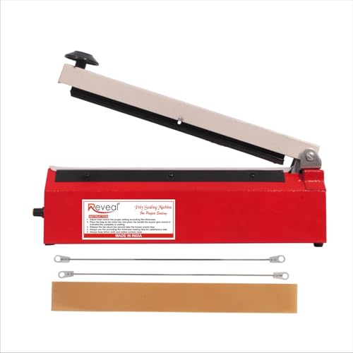Image of Packing & Sealing Machine for Food Packets | Heavy-Duty Heat Sealer| Ideal for Kitchen, Store & Small Business (Sealing Machine 8 inch - 200 mm)