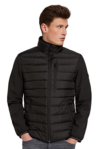 Preisvergleich Produktbild TOM TAILOR Denim Herren Hybrid Jacke 1029241, 29999 - Black, S