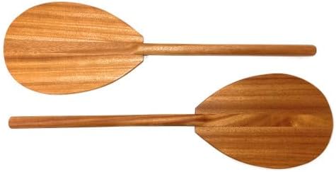 Tikimaster Pair of Blonde Koa Paddles Trophy 24 inch - Made in Hawaii | #koa888duo