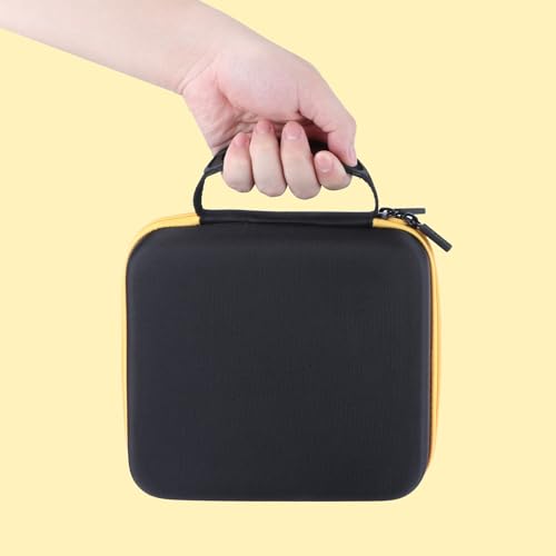 Image of Hard Case Replacement for Kodak Dock Plus 4PASS / Kodak Dock Premium 4x6 Portable Instant Photo Printer (Black + Yellow Case)