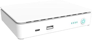 UPS Battery Backup 10400mA Mini UPS Security Camera Wifi Router Speaker LED Light Battery Backup SurgesProtector 15600mA Portable UPS For Electronics Portable UPS For Mobile Devices UPS Battery Backup