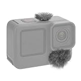 Geekria pour Créateurs : Protection Anti Vent pour Micro caméra Compatible avec GoPro Hero 13/12/11/10/9/8, bonnette Dead Cat pour Micro (Gris)