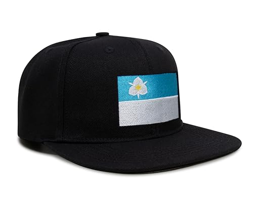 Image of International Tie City Hat for Men and Women, Adjustable Snapback Trucker Baseball Cap with Embroidered Patch