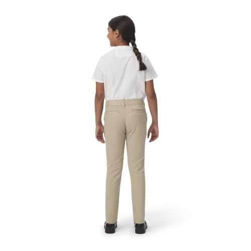 Image of French Toast Girls' Skinny Fit Stretch Twill Pant | Adjustable waist; School Uniform Pants; Available in Girls' Plus sizes