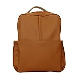 Mochila Urbana Aurora com Design Sofisticado. Espaçosa e Estruturada, Confortável para Trabalho, Rotina e Viagens, Estilo Moderno e Funcional (Caramelo)