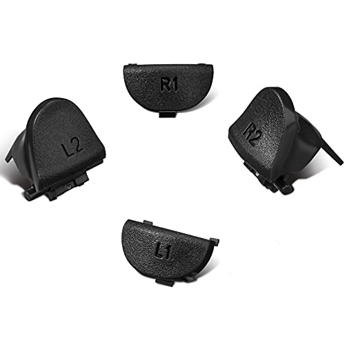 Zhanmai Controller Thumbsticks Replacement Pads Compatible with PS4 Includes L1 R1 L2 R2 Triggers Springs and Conductive Rubber Pad Button Repair Replacement Parts