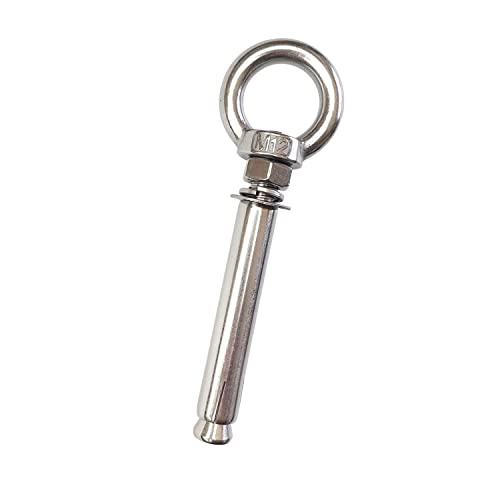 Image of Expansion Bolts Anchor Bolt 5 Pack M12*120mm 304 Stainless Steel Expansion Screws Bolts Eyes Ring Fastener Wall Concrete
