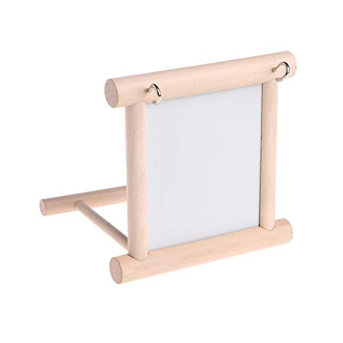 image for Litewoo Bird Mirror Wooden Hanging Swing Interactive Play Toys for Sma