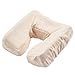 Master Massage Pack of 6 Flannel Face Cradle Covers for Massage Tables- 100% Cotton Extra Large Face Pillow Covers- Massage Headrest Face Rest Cover Set–For Face Cushion - Machine Washable, Off White