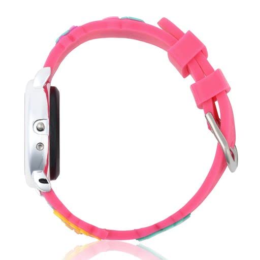 Accutime Pocket Watch Love Diana Kids Digital Watch Set - LED Flashing Lights, LCD Watch Display, with 3 Bracelets, Kids, Girls Watch, Silicone Strap in Pink (Model: LDA40005AZ)2