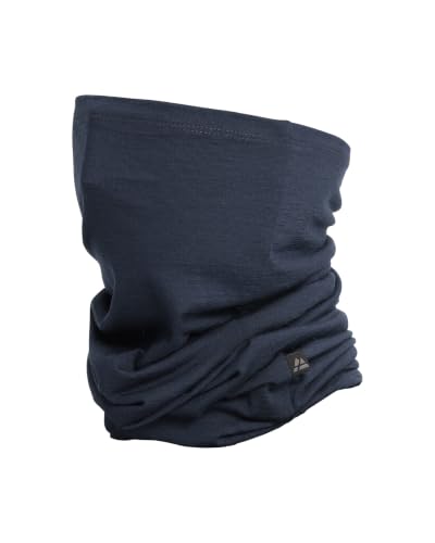 DANISH ENDURANCE 100% Merino Multifunktionstuch Ultraleichter Schlauchschal für Damen & Herren Dunkles Marineblau Einheitsgröße