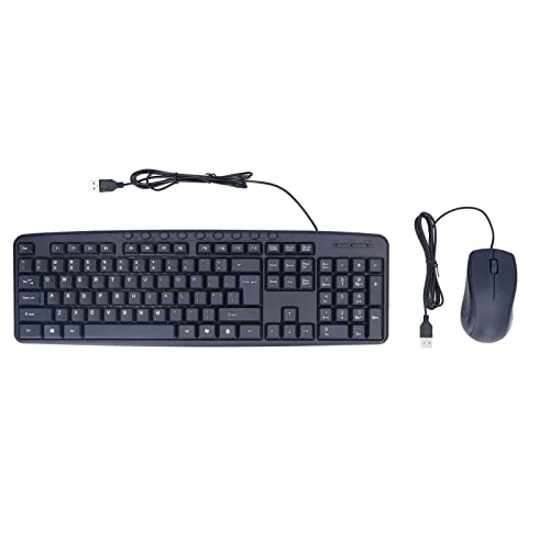 Clavier et souris filaire avec support réglable et 113 touches pour travailler sans fatigue