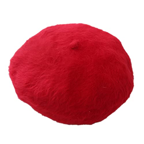 Mingtongli Boina tejer gorras estilo coreano sombrero sombreros para mujeres niñas blanco, rojo Cover