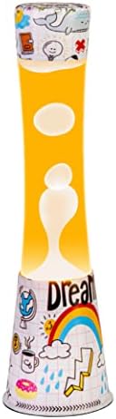 AHCCSD Lava Lamp,16 Inch Big Lava Lamps-Decal White Base Colormax Unicorn Rainbow with Yellow Wax in Orange Liquid Motion Lamps for Adults Kids Home Office Decor Great Gift for Women and Girls.…