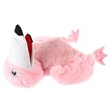 TOYANDONA Flamingo-handpuppe Frühes Bildungsspielzeug Cartoon-handpuppe Rollenspiel Handpuppe Vogelpuppe Puppe Handspielzeug Kreatives Puppenspielzeug Puppen Lernspielzeug Rosa Plüsch