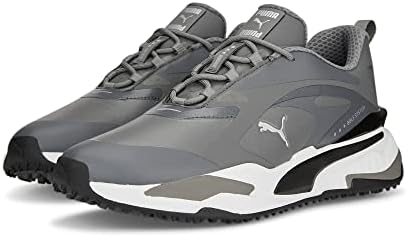PUMA Unisex's Gs-Fast Golf Shoe, Quiet Shade Quiet Shade Puma Black, 12 | Image 1