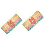 Bord cousu-- ​ SHINEOFI 2pièces Tapis De Souris Antidérapant Carton Kawaii Grand Modèle pour Ordinateur Et Jeu avec Lisse Et Bordure Cousue Décoratif Et Pratique pour Bureau à Domicile