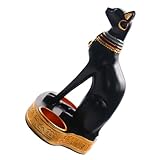 Statues de chat : base plate pour poser le bougeoir en toute sécurité sur la table, ne risque pas de se renverser, porte-bougies