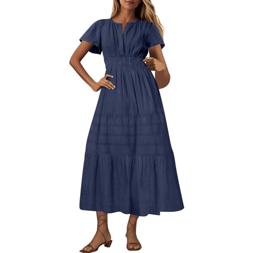 Robe ample plissée anti-chaleur douce et fluide pour femme active