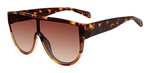 Carrera Women's Steve Madden Female Sunglasses Style Nigel Navigator, Crystal Tortoise/Brown Gradient, 143mm, 0mm