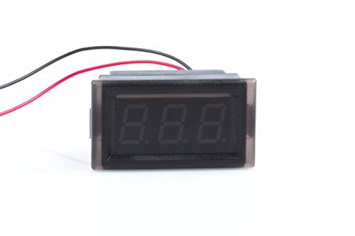 Image of Waterproof Monitor 2-Wires DC 3.3-30v 12v 24v 30v Volt Battery Meter Voltage Tester Automative Electric Cars Gauge Small Digital Voltmeter Green 0.52 inch LED Display (DC 3.3-30V, Green)