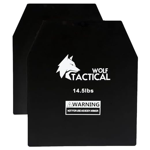 WOLF TACTICAL Weight Vest Plates - 5.75/8.75/14.5/19.75LB Pairs - WODs, Strength Training, Running, Heavy Workouts