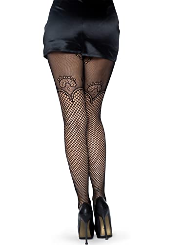 Leg Avenue Women's Industrial Net Suspender Hose