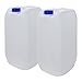Bidón Garrafa Plástico 30 litros apilable. Apta para uso alimentario como depósito contenedor de agua potable. Homologación para transporte ADR. 2 Unidades.