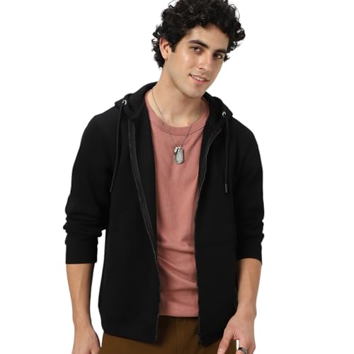 Image of Neostreak Men's Cotton Hooded Neck Zippered Sweatshirt