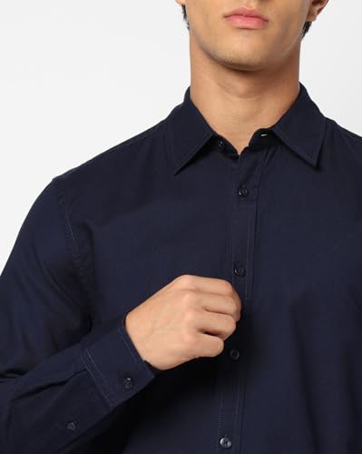 Image of Gap Men's Cotton Solid Regular Fit Casual Shirt