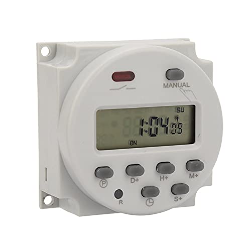 Mini Programmable Timer Switch, 1 Second to 168 Hours, Electronic Automatic Time Control Device, 5V 12V 24V , Digital Wall/Panel Mount Timer(5V DC)