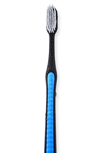 Image of ADA Cavity Defense Activated Charcoal Toothbrush 5 Pack Ultra-Soft Flosspick Bristle for Sensitive Teeth & Gums, Aids in Teeth Whitening, Extra Soft, Slim Grip (5 Count)
