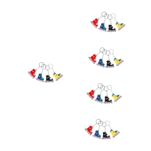 Porte-clés patins à roulettes pendentif clé kawaii en PVC souple