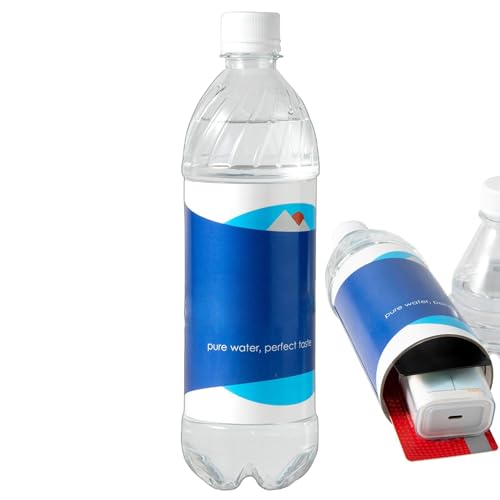 Bouteille D'eau Sûre De Détournement - Conteneur De Cachette Secrète Pour Bouteille D'eau | Coffre-fort Secret | Bouteille D'argent De Conception Pour Les...